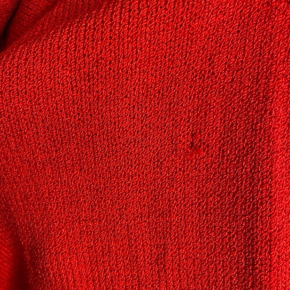 St John Collection 2 Piece Red Maxi Skirt Knit Suit W Gold Branded Buttons S/M - Picture 14 of 16